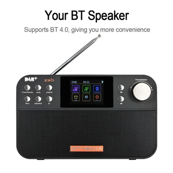 GTmedia Z3B Portable DAB Mini Radio FM Radio Digital Radio Bluetooth Speaker USB Rechargeable Battery Powered with Dual Speaker 
GTmedia Z3B Portable DAB Mini Radio FM Radio Digital Radio Bluetooth Speaker USB Rechargeable Battery Powered with Dual Speaker