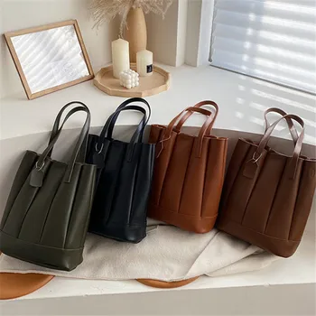 Bags for women Large handbag women's bag 2019 new Korean version simple and versatile One Shoulder Messenger Bag retro Tote Bag
Bags for women Large handbag women's bag 2019 new Korean version simple and versatile One Shoulder Messenger Bag retro Tote Bag