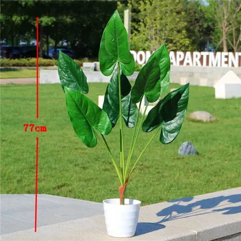 80cm 7fork Large Artificial Tropical Tree Fake Plastic Plant Branch Big Green Palm Tree Monstera Foliage for Autumn Home Decor
80cm 7fork Large Artificial Tropical Tree Fake Plastic Plant Branch Big Green Palm Tree Monstera Foliage for Autumn Home Decor