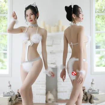 women Black Sexy Lingerie For Women Erotic Lingerie cute Bunny girl Sexy Clothes Babydoll Erotic Four-piece set exotic apparel
women Black Sexy Lingerie For Women Erotic Lingerie cute Bunny girl Sexy Clothes Babydoll Erotic Four-piece set exotic apparel