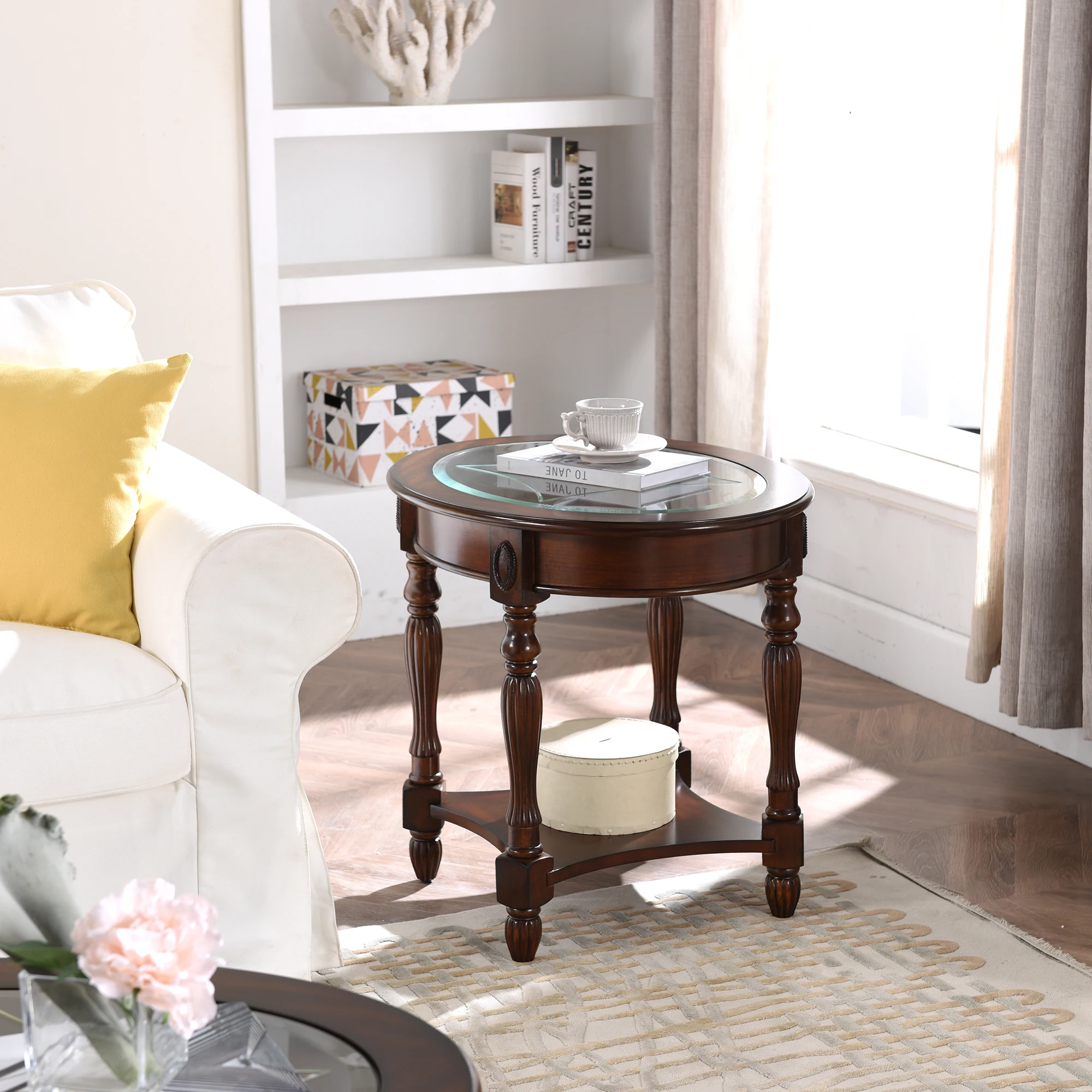 Glass End Table Coffee Tea Table Two Layers Sofa Side Bedroom Table Modern Desk
Glass End Table Coffee Tea Table Two Layers Sofa Side Bedroom Table Modern Desk