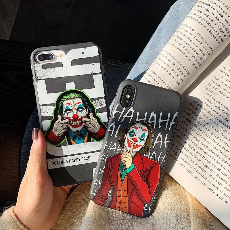 Joker Arthur Phoenix phone case for iphone 8Plus 11 Pro XS Max X XR relief clown back cover for iphone 11Pro 7 8 6 6S Plus coque
Joker Arthur Phoenix phone case for iphone 8Plus 11 Pro XS Max X XR relief clown back cover for iphone 11Pro 7 8 6 6S Plus coque
