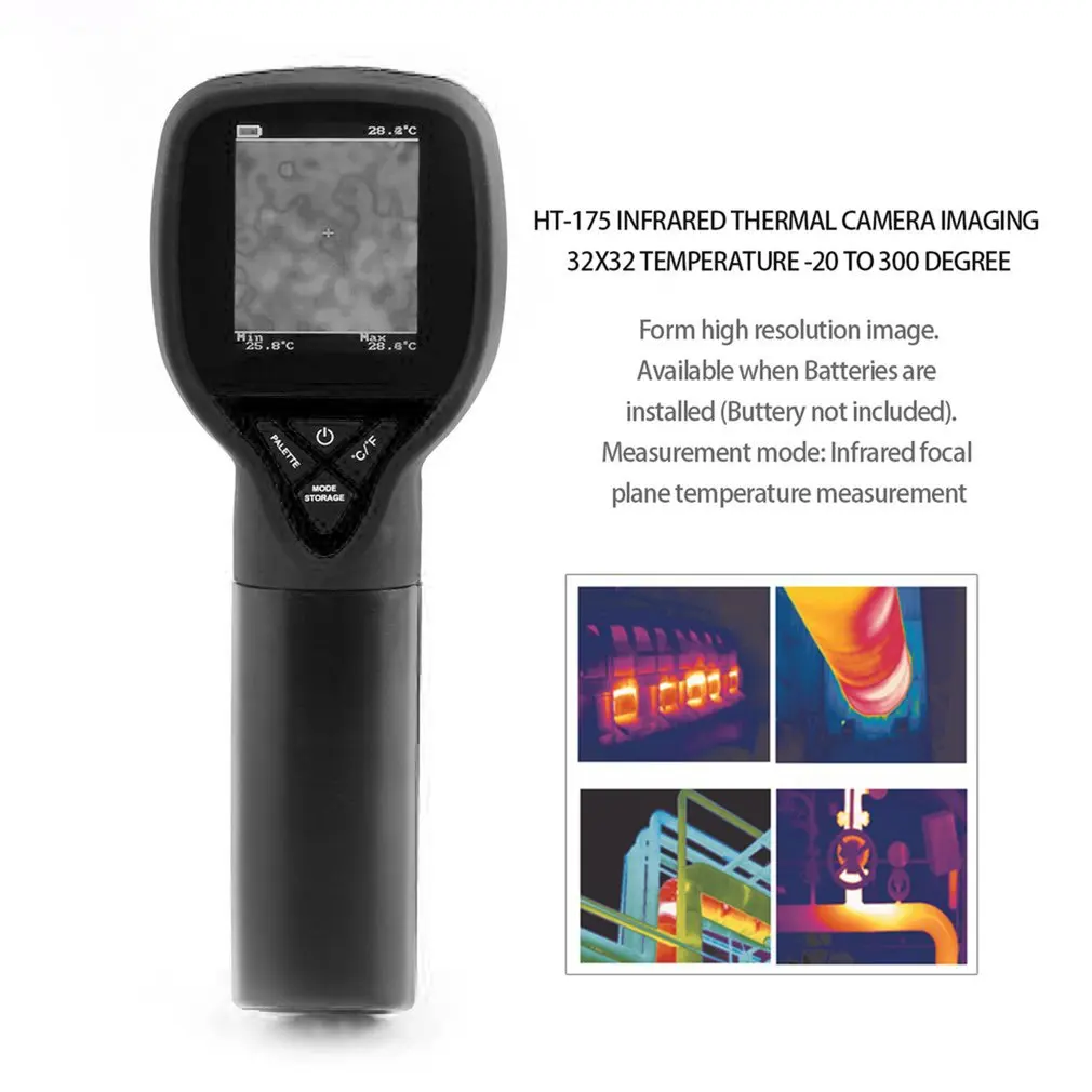 Handheld Infrared Temperature Heat IR Digital Thermal Imager Detector Camera with Storage 320x240 Resolution 3.2inch YK-19
Handheld Infrared Temperature Heat IR Digital Thermal Imager Detector Camera with Storage 320x240 Resolution 3.2inch YK-19