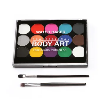 15 Colors Kids Adults Water Soluble Palette Halloween Party Makeup Art Non Toxic Birthday Gift With Brushes Face Paint Kit Body 
15 Colors Kids Adults Water Soluble Palette Halloween Party Makeup Art Non Toxic Birthday Gift With Brushes Face Paint Kit Body