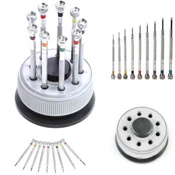 9 Pcs Jewelers Glasses Tool Durable Watch Repair Practical Micro Screwdriver Set Replace Blades Mini Kit Pocket Electronics
9 Pcs Jewelers Glasses Tool Durable Watch Repair Practical Micro Screwdriver Set Replace Blades Mini Kit Pocket Electronics