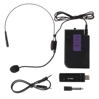 Wireless Microphone with 3.5mm 6.35mm USB Receiver for Conference Stage Teaching D08A 
Wireless Microphone with 3.5mm 6.35mm USB Receiver for Conference Stage Teaching D08A