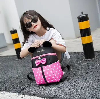 Disney Fashion Cartoon Backpack Minnie Mouse Schoolbag For Kindergarten School Kids Bags Infantil Mochila for Baby Girls 
Disney Fashion Cartoon Backpack Minnie Mouse Schoolbag For Kindergarten School Kids Bags Infantil Mochila for Baby Girls