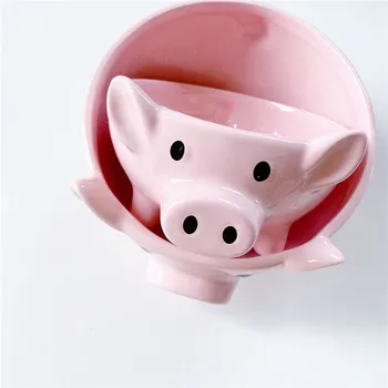 Tableware ceramic bowl Utensils for kitchen fruit bowls pink salad bowl pig shape Housewares kitchen dessert tray gift for kids
Tableware ceramic bowl Utensils for kitchen fruit bowls pink salad bowl pig shape Housewares kitchen dessert tray gift for kids