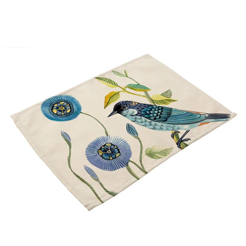 Vintage Table Napkin Bird Flowers Pattern Table Mat Table Mat Placemat Kitchen Decoration for Wedding Dining Accessories
Vintage Table Napkin Bird Flowers Pattern Table Mat Table Mat Placemat Kitchen Decoration for Wedding Dining Accessories
