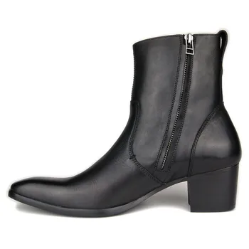 Runway Mens Mid Calf Cowboy Boots Gothic Block Med Heels Riding Shoes Office Man Real Leather Work Safety Shoes Plus Size Boots
Runway Mens Mid Calf Cowboy Boots Gothic Block Med Heels Riding Shoes Office Man Real Leather Work Safety Shoes Plus Size Boots