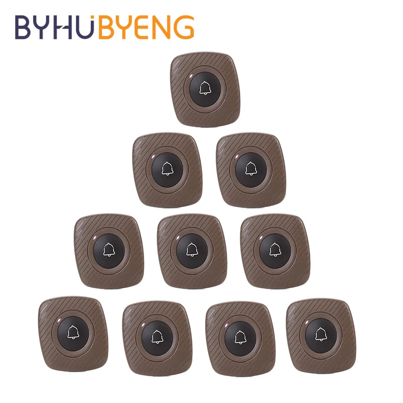 BYHUBYENG 10Pcs Waterproof Wireless Waiter Button For Disability Emergency Call Restaurant Service Calling Paging System Pager
BYHUBYENG 10Pcs Waterproof Wireless Waiter Button For Disability Emergency Call Restaurant Service Calling Paging System Pager