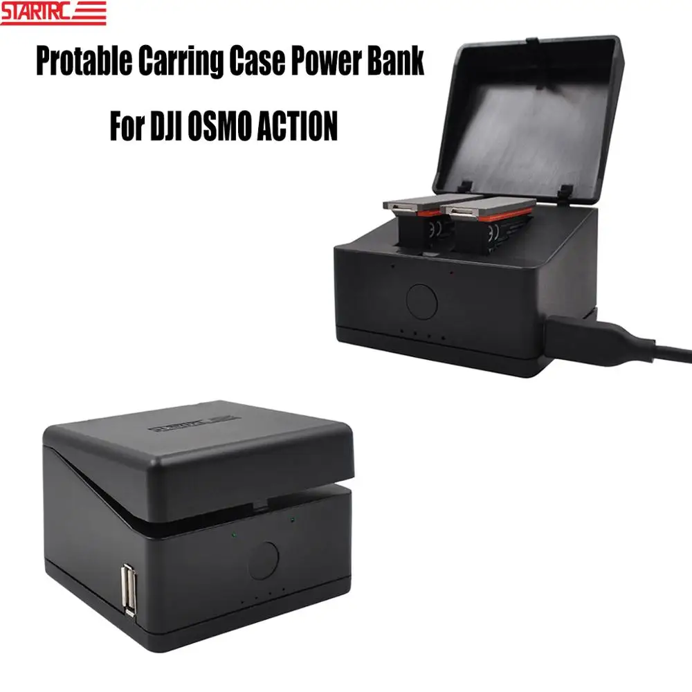 STARTRC OSMO Action Charging Case Power Bank Charger Type-c In-put USB Out-put For DJI OSMO Action Battery Charger Accessories
STARTRC OSMO Action Charging Case Power Bank Charger Type-c In-put USB Out-put For DJI OSMO Action Battery Charger Accessories