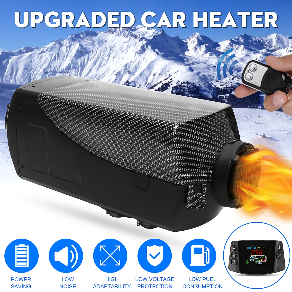 HCalory 24V 8000W Four-sided LCD switch degreaser wire harness split machine parking heater Car Boat RV Motorhome Trailer Truck
HCalory 24V 8000W Four-sided LCD switch degreaser wire harness split machine parking heater Car Boat RV Motorhome Trailer Truck