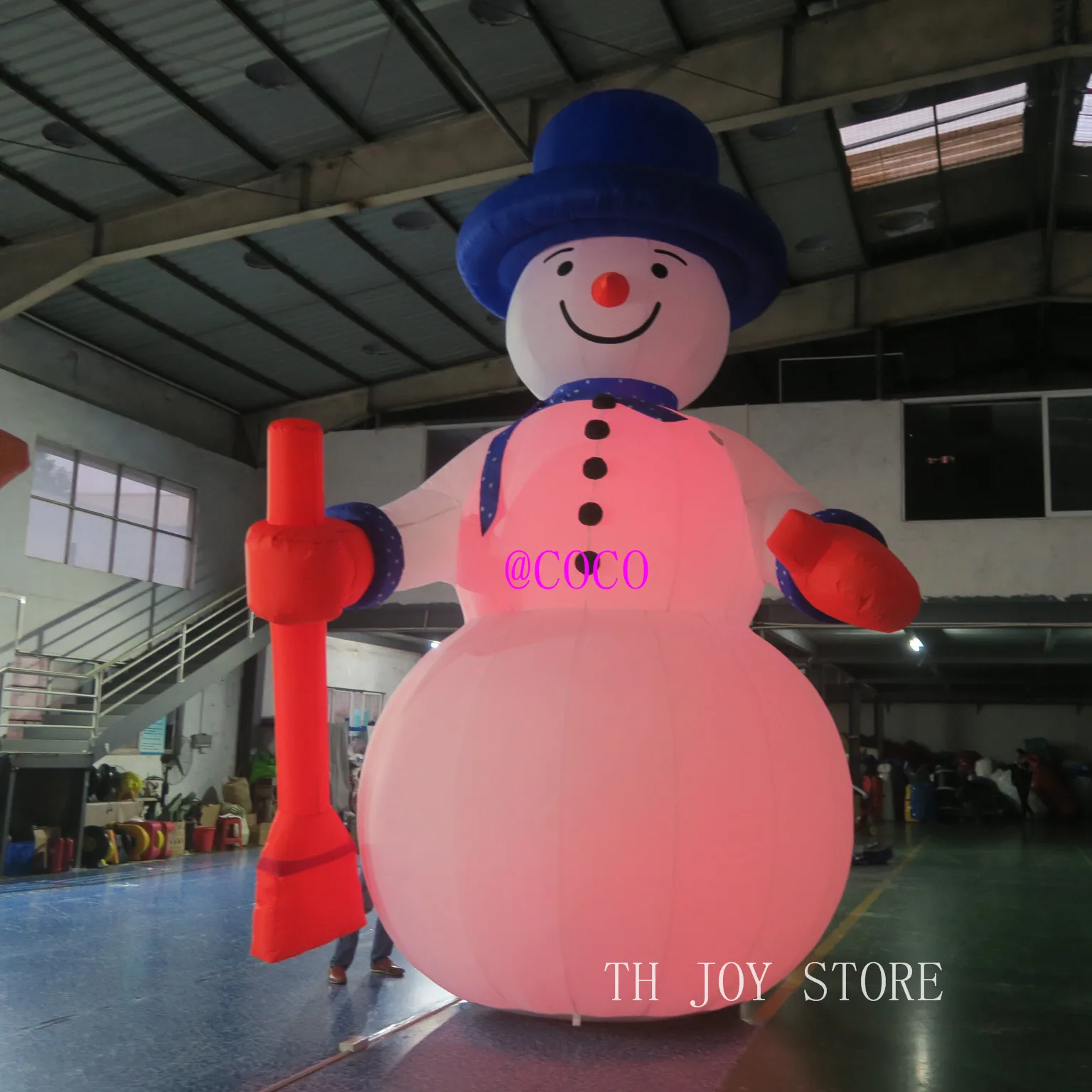 

Free air ship to door! 20ft 6m tall LED inflatable christmas snowman model for christmas decorations