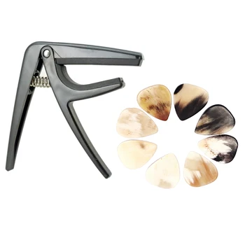 1 Piece Quick Trigger Change Capo With 8 Pieces Picks for Ukulele 4 String Guitars
1 Piece Quick Trigger Change Capo With 8 Pieces Picks for Ukulele 4 String Guitars