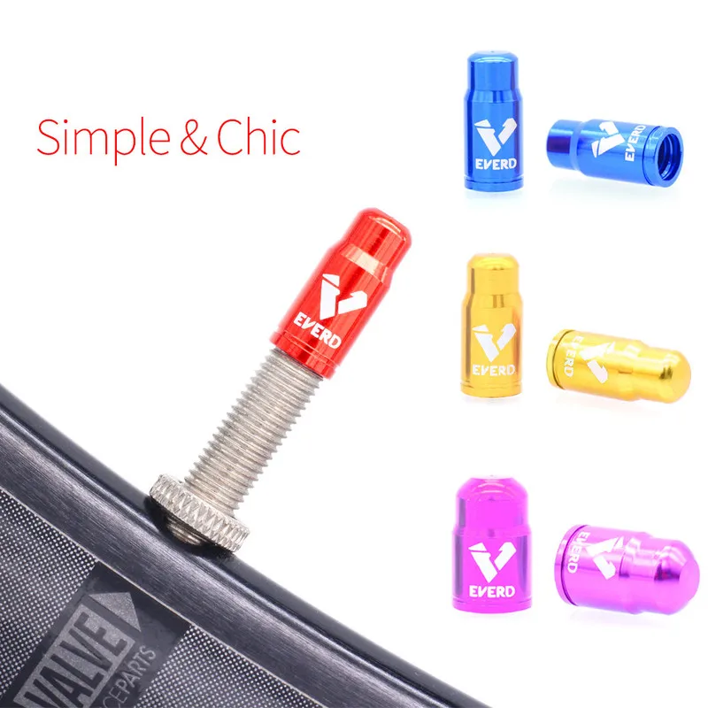 2pcs Aluminum Bicycle Tire Valve Cap Ultralight Mountain Road Bike Tyre Cap Schrader/Presta Tire Valve Protector MTB Accessories