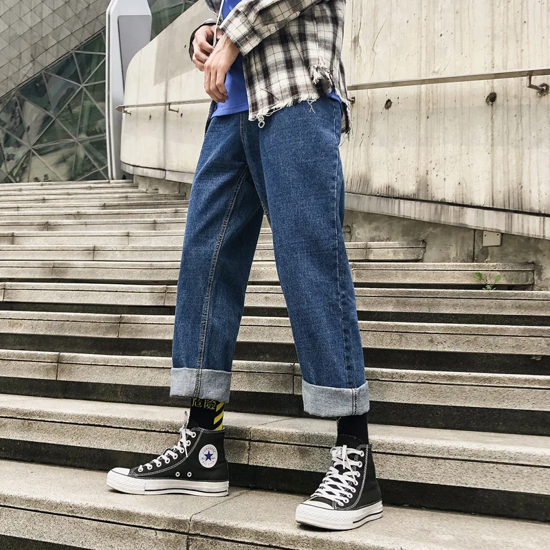 2019 Spring And Summer New Style Korean-style INS Hong Kong Style Dad Pants Jeans Capri Pants Loose Straight Popular Brand Japan
2019 Spring And Summer New Style Korean-style INS Hong Kong Style Dad Pants Jeans Capri Pants Loose Straight Popular Brand Japan