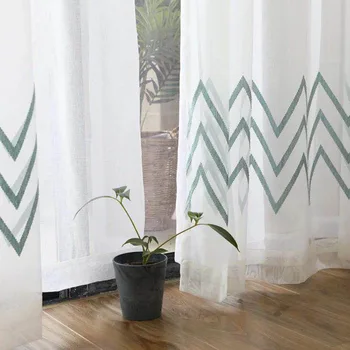 Modern Curtains for Living Room Balcony Windows Minimalistic Geometric Wave Embroidery Screens White Gauze Gauze
Modern Curtains for Living Room Balcony Windows Minimalistic Geometric Wave Embroidery Screens White Gauze Gauze