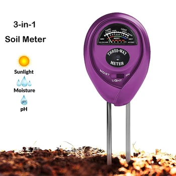New 3-In-1 Soil PH Meter Soil Tester Kits with Moisture Light and PH Test for Garden Farm Lawn Indoor Outdoor
New 3-In-1 Soil PH Meter Soil Tester Kits with Moisture Light and PH Test for Garden Farm Lawn Indoor Outdoor