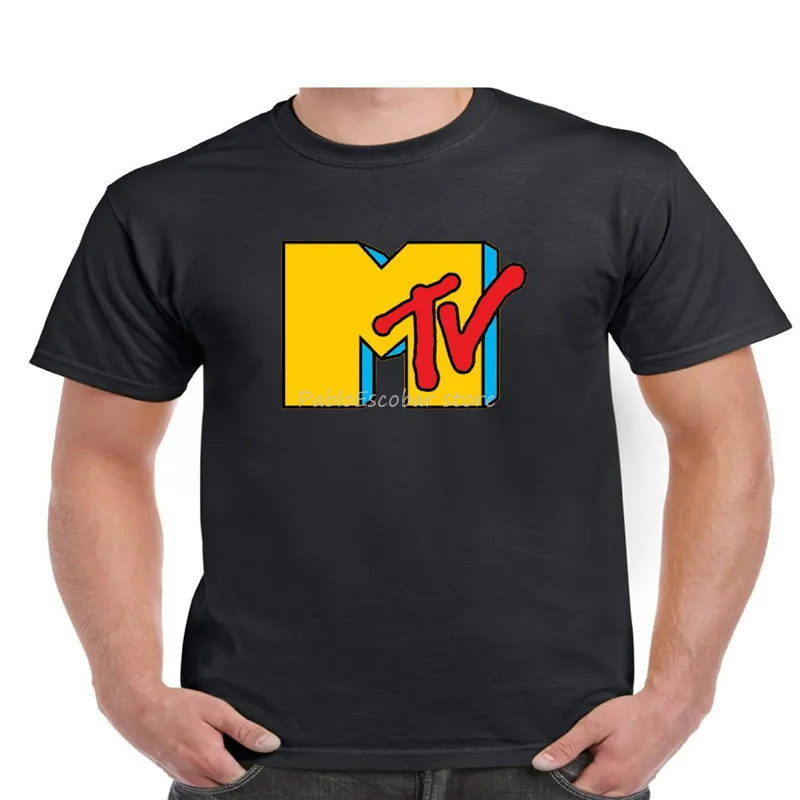 Футболка с логотипом Mtv для мужчин и подростков. Фоны M Xl 2Xl 13Xl мужская брендовая