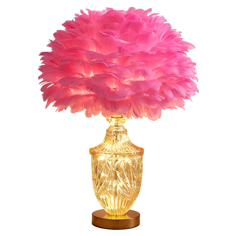 Tt2021 New Feather Table Lamp Nordic Simple Romantic and Cozy Bedroom Bedside Lamp Ins Girl Room Wedding Room Lamp
Tt2021 New Feather Table Lamp Nordic Simple Romantic and Cozy Bedroom Bedside Lamp Ins Girl Room Wedding Room Lamp