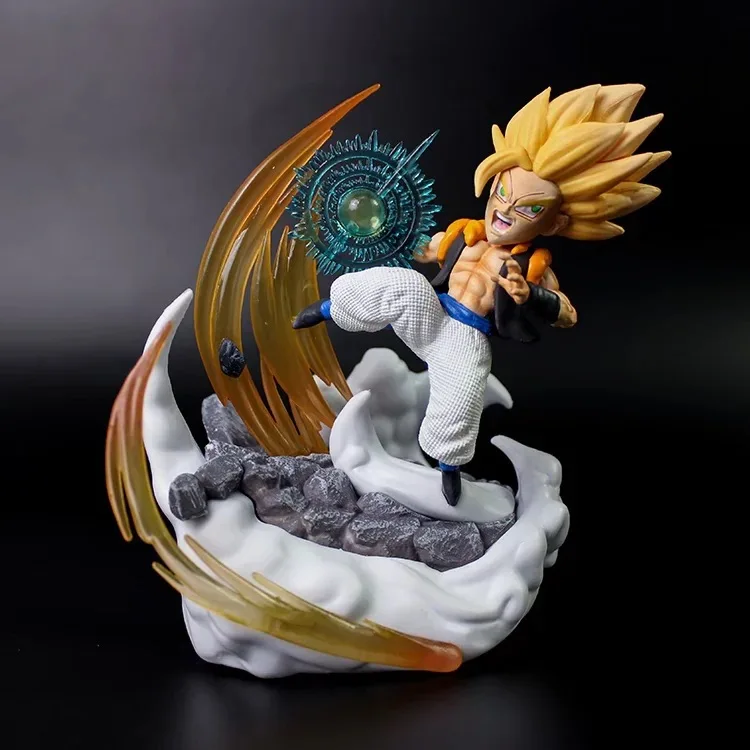 Японская фигурка аниме DBZ GK Gotenks Gogeta из ПВХ Игрушечная модель статуя 17 см новая с