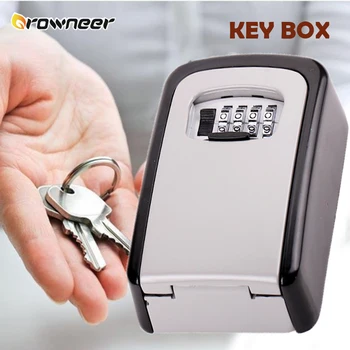 Safe Key Box Zinc Alloy Wall Mount Key Storage Secure 4 Digits Code Lock Box Rust Free Outdoor Convenient Spare Key Organization
Safe Key Box Zinc Alloy Wall Mount Key Storage Secure 4 Digits Code Lock Box Rust Free Outdoor Convenient Spare Key Organization