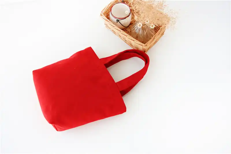 candy color wedding party gift bag cotton canvas