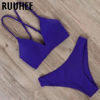 RUUHEE Solid Lace Up Bikini 2020 Women Swimwear Push Up swimsuit Print swimming Suit Bandage Sexy Summer Bathing Suit Female
RUUHEE Solid Lace Up Bikini 2020 Women Swimwear Push Up swimsuit Print swimming Suit Bandage Sexy Summer Bathing Suit Female