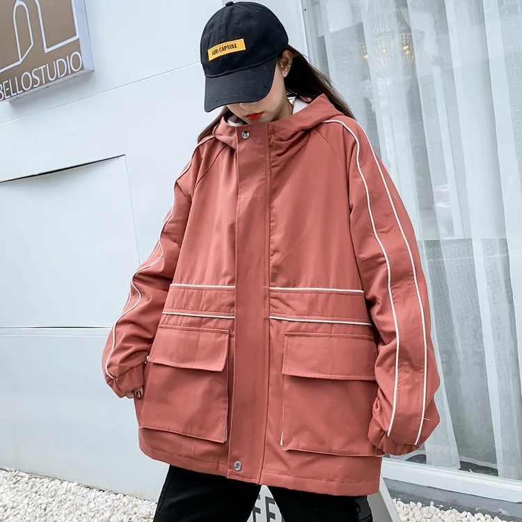 #9129 Autumn Long Sleeve Hoodies Jackets Coats Women Plus Size Hooded Solid Jacket Coat Ladies Casual Loose Outwear Harajuku
#9129 Autumn Long Sleeve Hoodies Jackets Coats Women Plus Size Hooded Solid Jacket Coat Ladies Casual Loose Outwear Harajuku