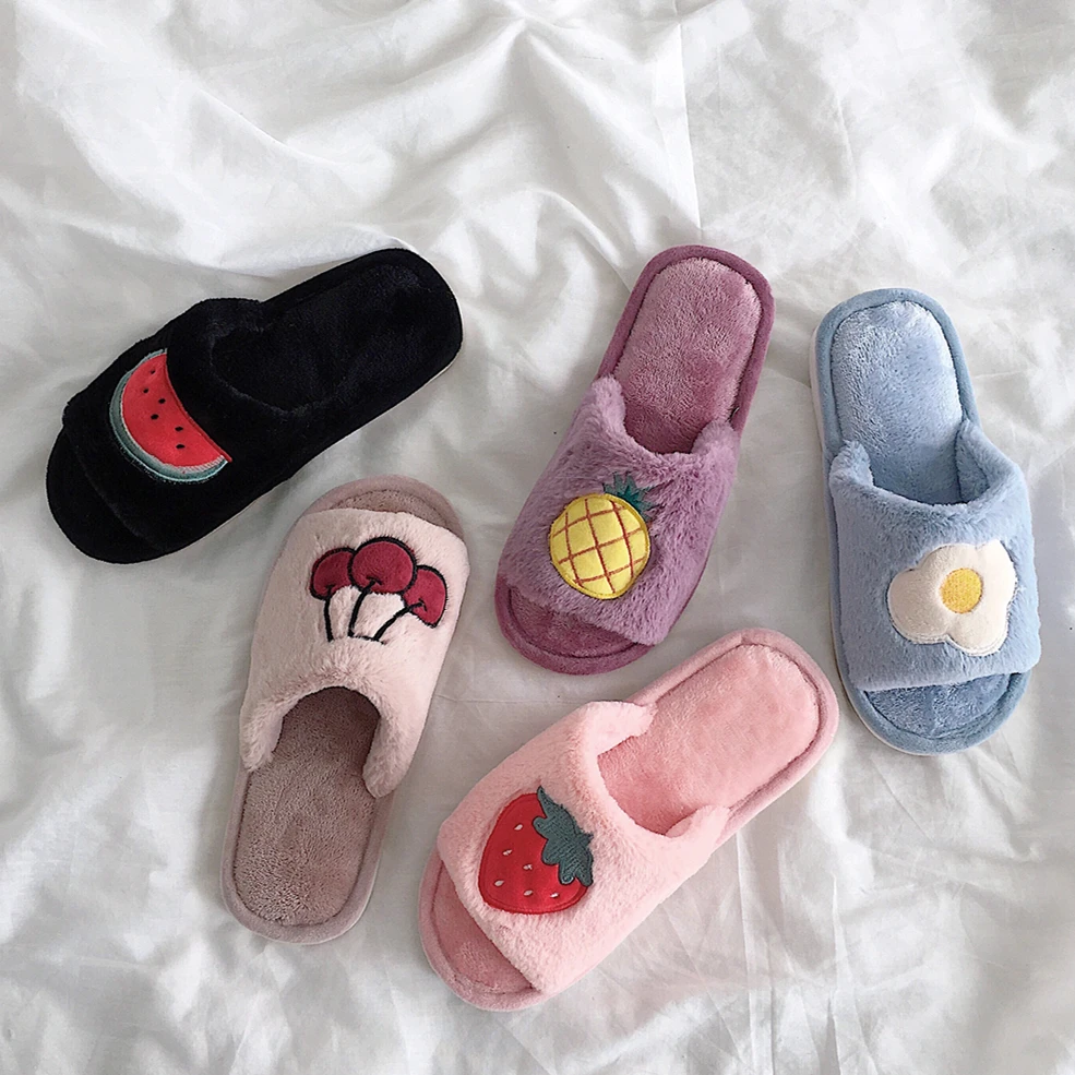 SLHJC Women Autumn Winter Plush Slippers Flat Heel Anti Skid open Toe Solid Color Cozy Home Floor Bedroom Shoes Drags For Female
SLHJC Women Autumn Winter Plush Slippers Flat Heel Anti Skid open Toe Solid Color Cozy Home Floor Bedroom Shoes Drags For Female