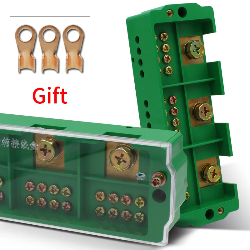 Connection Distribution Box 3-in 12-out Three phase Green Terminal Block Row Junction Metering Box Part Line
Connection Distribution Box 3-in 12-out Three phase Green Terminal Block Row Junction Metering Box Part Line