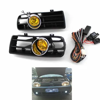 Front Bumper Grill Yellow Fog Light Lamp Grille for VW Golf MK4 97-03 03 02 Car
Front Bumper Grill Yellow Fog Light Lamp Grille for VW Golf MK4 97-03 03 02 Car