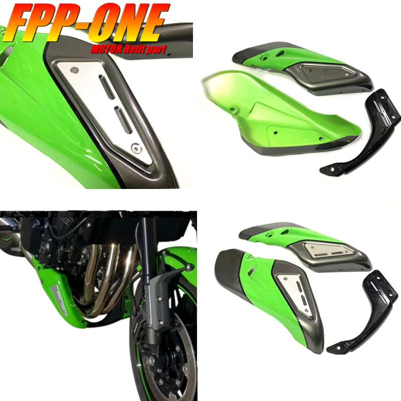 

FOR KAWASAKI Z900RS 2018+ Motorcycle Accessories Engine Chassis Shroud Fairing Exhaust Shield Guard Protection Cover green