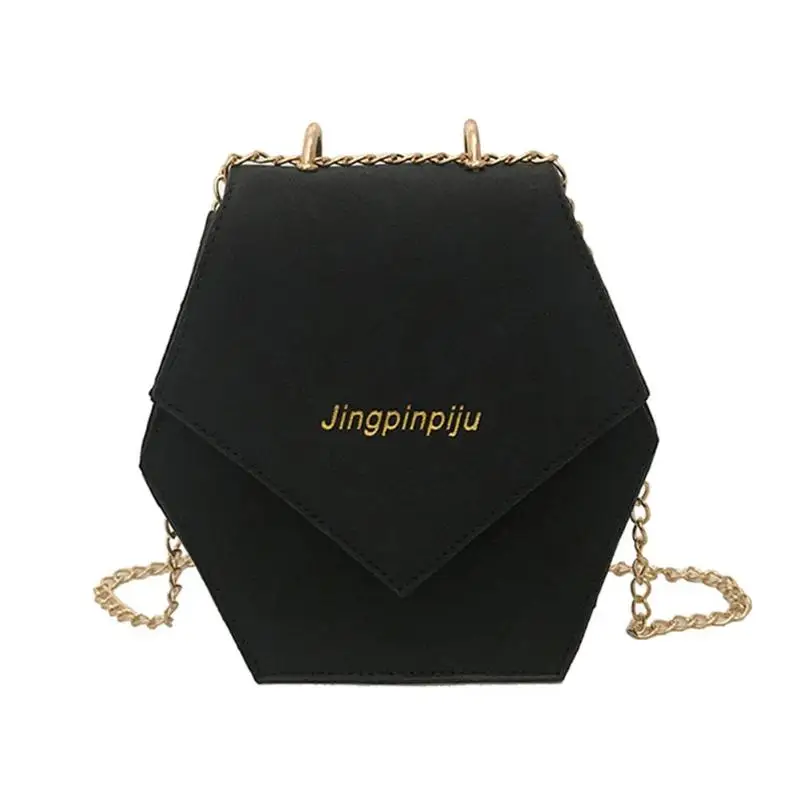 Fashion Women PU Chain Shoulder Bags Geometric Hexagon Polygon Casual Crossbody Bag Flap Hasp Chain Black
Fashion Women PU Chain Shoulder Bags Geometric Hexagon Polygon Casual Crossbody Bag Flap Hasp Chain Black