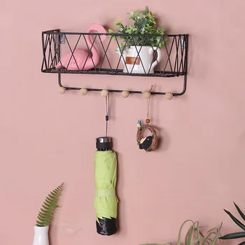 Large Capacity Wrought Iron Wall Hanging Storage Rack No Drilling Key Holder With Hooks Storage Rack Bathroom Kitchen Storage
Large Capacity Wrought Iron Wall Hanging Storage Rack No Drilling Key Holder With Hooks Storage Rack Bathroom Kitchen Storage