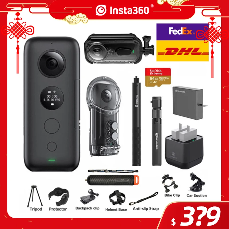 Insta360 One X Action 360 Panoramic Camera VR for iPhone x xs Android 5.7K Video 18MP Invisible Selfie Stick Insta 360
Insta360 One X Action 360 Panoramic Camera VR for iPhone x xs Android 5.7K Video 18MP Invisible Selfie Stick Insta 360