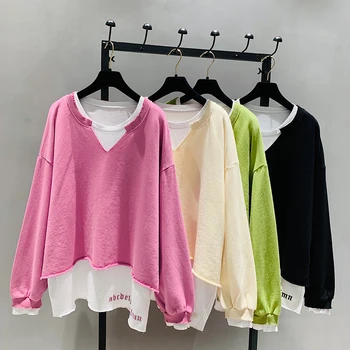 2020 Spring New Sweatshirt Women's Loose Korean-Style Ins-Pink Mid-Length Long-Sleeve Top Girls Students Hoodies Hoodie Pullover
2020 Spring New Sweatshirt Women's Loose Korean-Style Ins-Pink Mid-Length Long-Sleeve Top Girls Students Hoodies Hoodie Pullover