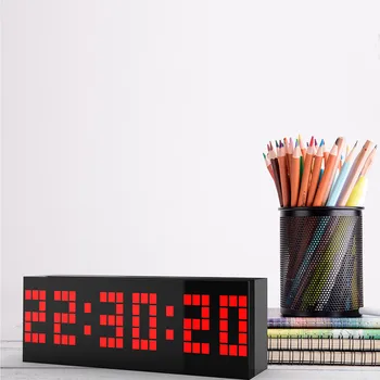 High Quality Multi-function Fashion Creative Room Desk Ornament Remote Control Luminous Digital Timer 6-bit 5 Segment LED Clock
High Quality Multi-function Fashion Creative Room Desk Ornament Remote Control Luminous Digital Timer 6-bit 5 Segment LED Clock