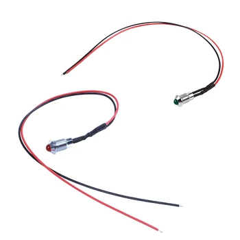 2 Pcs 8Mm 24V Car LED Dash Panel Pilot Warning Light Indicator Lamp, Red & Green
2 Pcs 8Mm 24V Car LED Dash Panel Pilot Warning Light Indicator Lamp, Red & Green