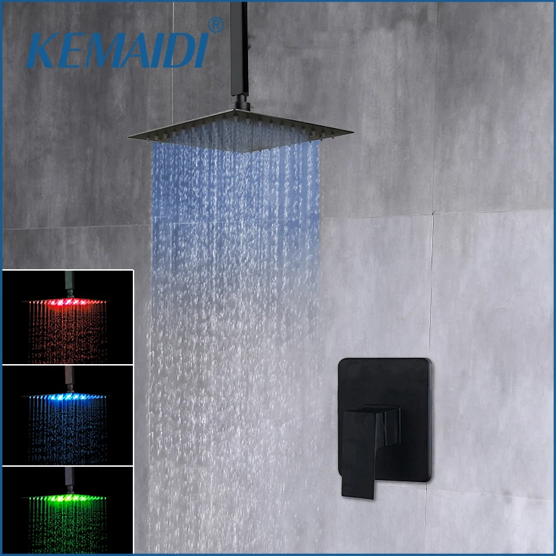 KEMAIDI 8 - 16 дюймов набор для Дождевого душа матовый черный потолочный ультратонкий квадратный тропический душ для ванной комнаты
KEMAIDI 8 - 16 дюймов набор для Дождевого душа матовый черный потолочный ультратонкий квадратный тропический душ для ванной комнаты