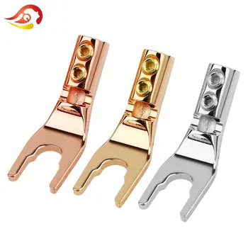 QYFANG Banana Plug Solder Wire Connector U/Y Gold/Rhodium Plated Copper Spade Speaker Audio Jack Screw Fork HiFi Connector Plugs
QYFANG Banana Plug Solder Wire Connector U/Y Gold/Rhodium Plated Copper Spade Speaker Audio Jack Screw Fork HiFi Connector Plugs