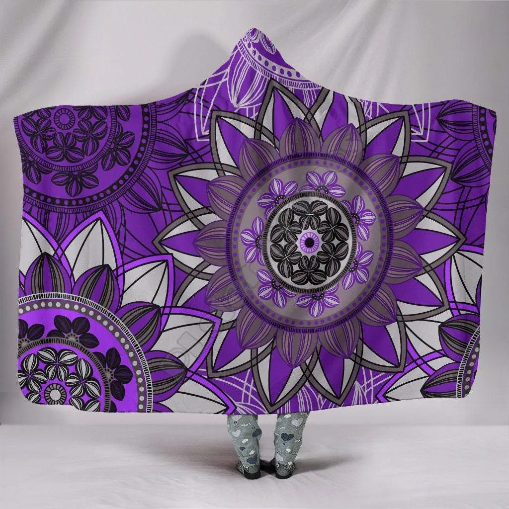 Purple Floral Mandalas 3D Printed Wearable Blanket Adults For Kids Various Types Hooded Blanket Fleece blanket
Purple Floral Mandalas 3D Printed Wearable Blanket Adults For Kids Various Types Hooded Blanket Fleece blanket