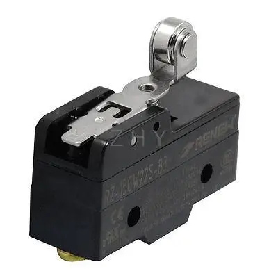 

AC 250V 15A 1NO 1NC SPDT Momentary Short Hinge Roller Lever Limited Micro Switch