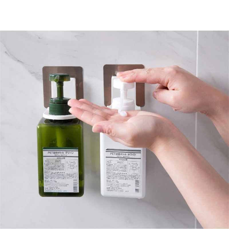 מדבקות לקיר לתליית תמרוקים וסבון נוזלי מדבקות לקיר לתליית תמרוקים וסבון נוזלי