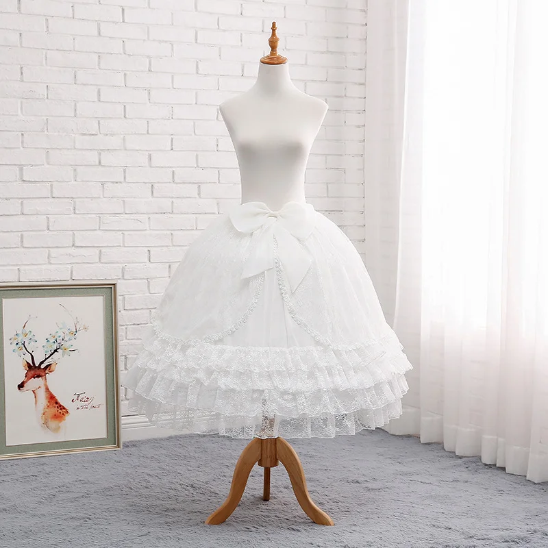 Short Lolita Rockabilly Women Girls Petticoats 6 Layers Lace Bow Underskirt For Wedding Dress jupon cerceau mariage 2021
Short Lolita Rockabilly Women Girls Petticoats 6 Layers Lace Bow Underskirt For Wedding Dress jupon cerceau mariage 2021