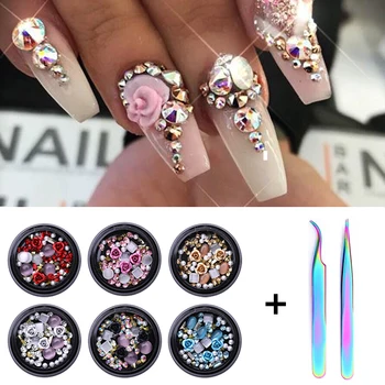 1/2Pcs Set 3D Nail Rhinestones Stones Mixed Colorful DIY Design Decals with Nail Curved Tweezer Crystals Nail Art Decorations
1/2Pcs Set 3D Nail Rhinestones Stones Mixed Colorful DIY Design Decals with Nail Curved Tweezer Crystals Nail Art Decorations