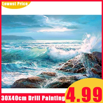 Full Square/Round Drill 5D DIY Diamond Embroidery Sea Landscape Cross Stitch Diamond Painting Scenery Crafts Kit Home Decor Gift
Full Square/Round Drill 5D DIY Diamond Embroidery Sea Landscape Cross Stitch Diamond Painting Scenery Crafts Kit Home Decor Gift