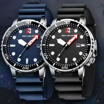 Ben Nevis Men's Chronograph Analog Quartz Watch Date Military Sport Watch Waterproof Silicone Rubber Strap watch for Man
Ben Nevis Men's Chronograph Analog Quartz Watch Date Military Sport Watch Waterproof Silicone Rubber Strap watch for Man