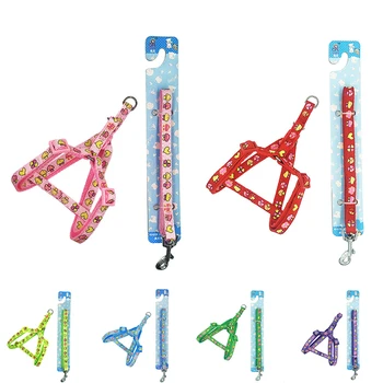 Ajustable Cartoon Printed Pet Dog Harness Set No pull Small Puppy Running Leashes and Collar Set Pet Cat Strap Accessories 2020
Ajustable Cartoon Printed Pet Dog Harness Set No pull Small Puppy Running Leashes and Collar Set Pet Cat Strap Accessories 2020